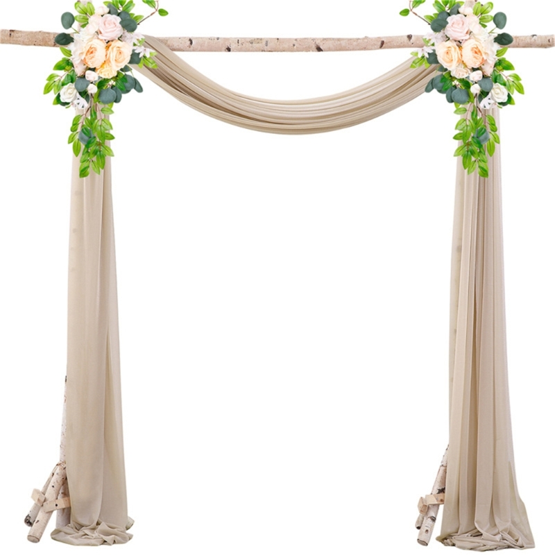 Wedding Backdrop Curtain - N7YF Romance Pearls Arch Backdrop Wedding