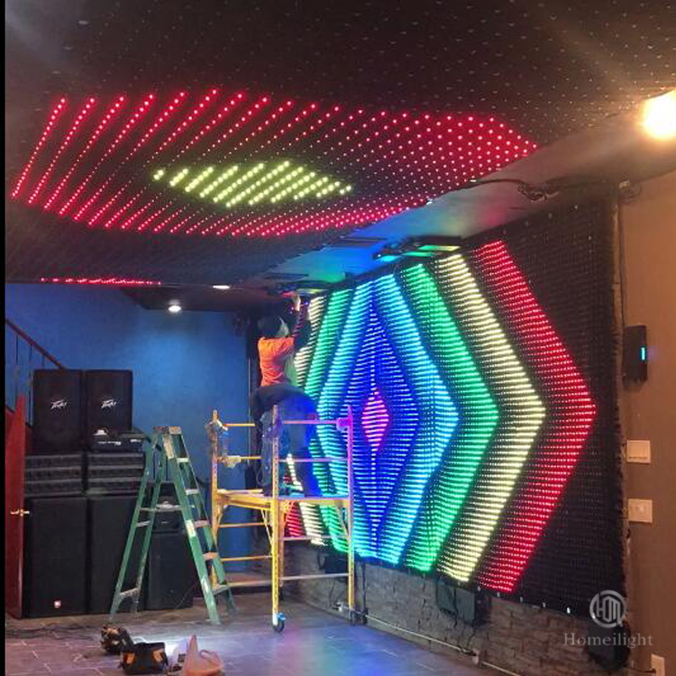 Wedding Backdrop Curtain - P10cm 4*6m Led Video Curtain For