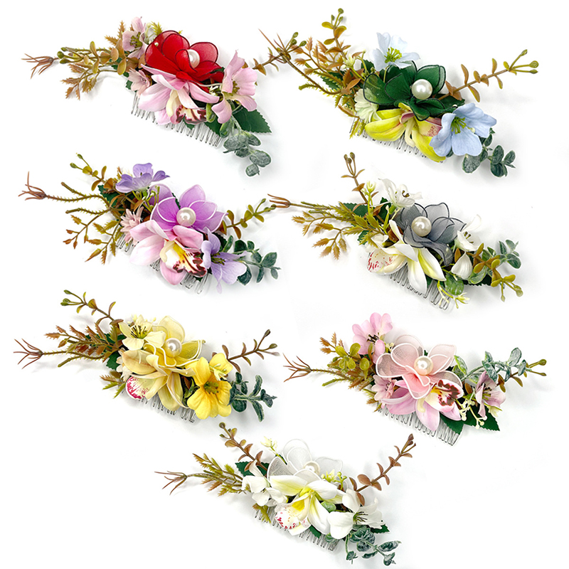 Wedding Supply Store - New Women Colorful Flower Hair Comb