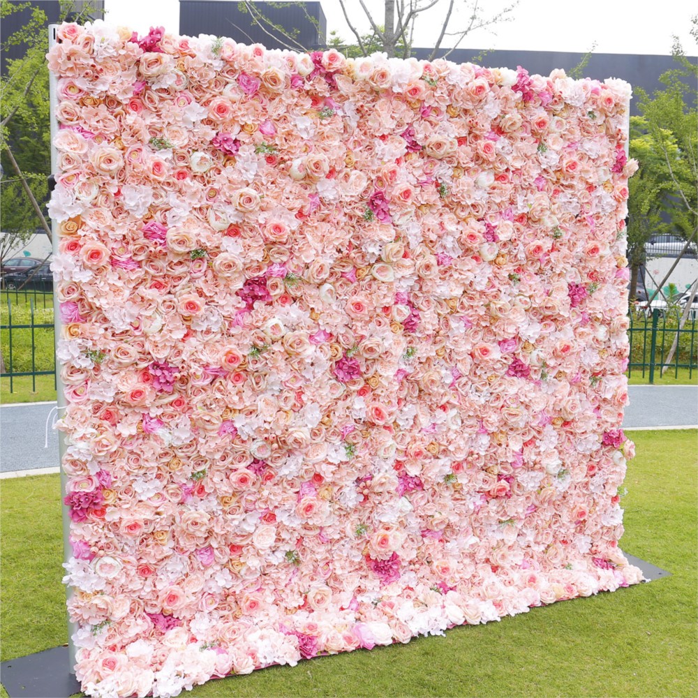 Uflower Pink Rose Hydrangea 5D - Wedding Backdrop Curtain review and price