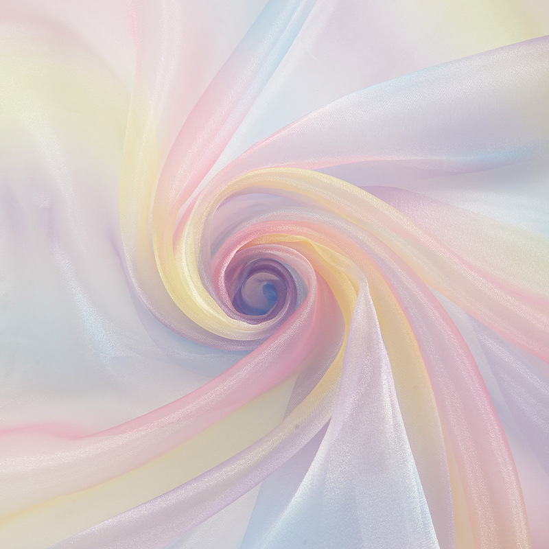 Dreamy Rainbow Gradient Organz - Wedding Backdrop Curtain review and price