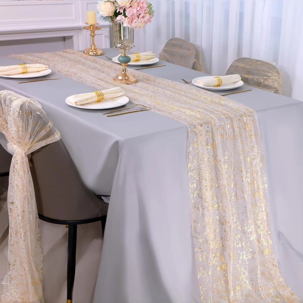 Decorative Metallic Foil Table - Table Runner Sequin review and price