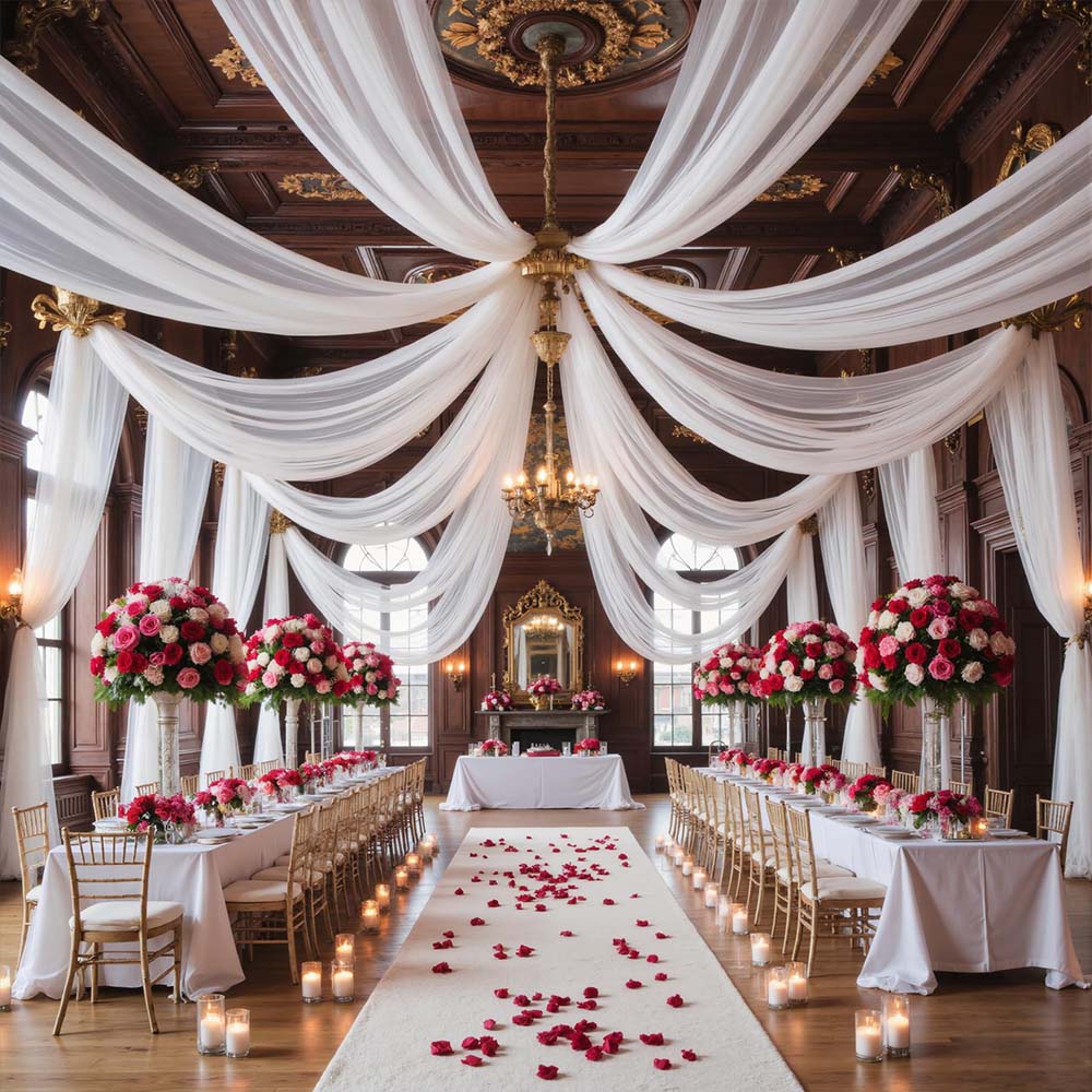 6 Pack Wedding Ceiling Drapes  - Wedding Backdrop Curtain review and price