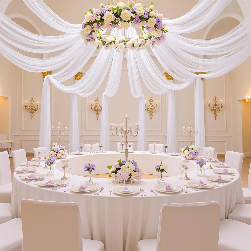6 Pack Wedding Ceiling Drapes  - Wedding Backdrop Curtain review and price