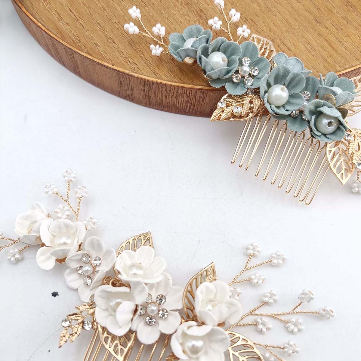 Crystal Pearl Hair Comb Clip P - Wedding Supply Store review and price