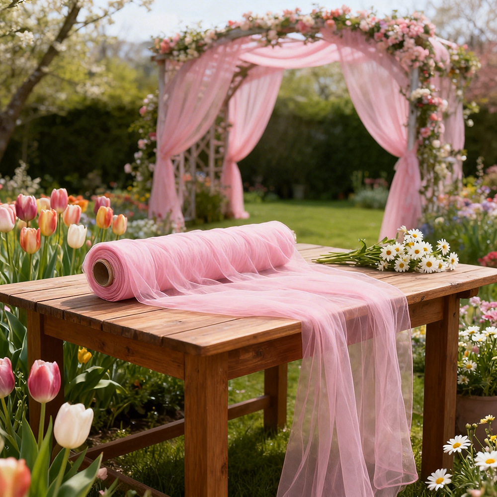 Extra Long Semi Transparent Tu - Wedding Backdrop Curtain review and price